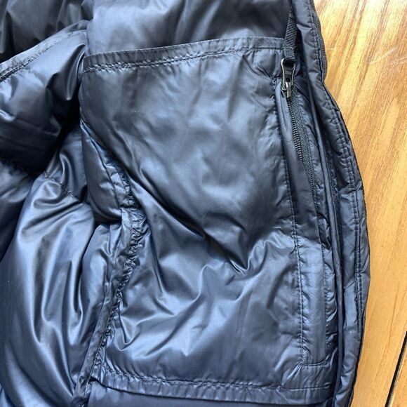 Eddie Bauer Luna Peak Down Parka Jacket Women M Black Hooded Goose Duvet EB550 - Picture 10 of 14